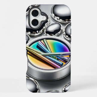 Coque iPhone 16 Plus Galaxie Pailletée : Étui Étoilé Brillants