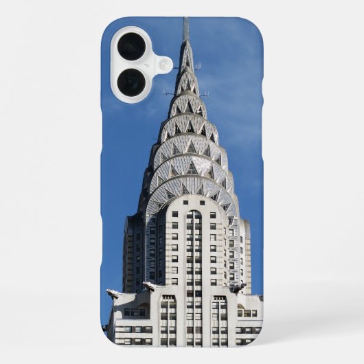 Coque iPhone 16 Plus Gargouilles du Chrysler Building (Verso)