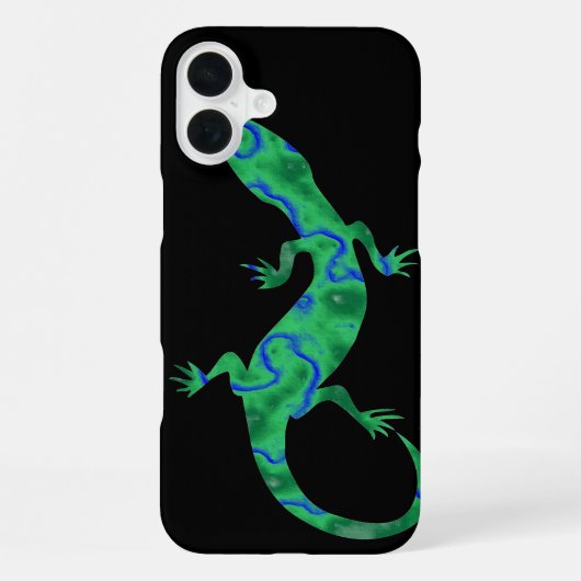 Coque iPhone 16 Plus Gecko vert (Verso)