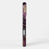 Coque iPhone 16 Plus Géode d'agate violette en or Monogram (Côté droit)