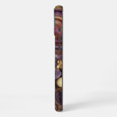 Coque iPhone 16 Plus Géode d'agate violette en or Monogram (Côté gauche)