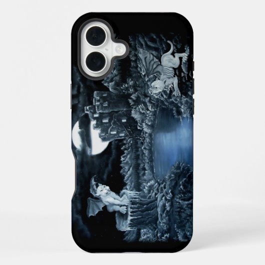 Coque iPhone 16 Plus Golem contre combat de district de Dolem (Verso)