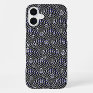 Coque iPhone 16 Plus Gouttes de pluie sur le métal