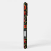 Coque iPhone 16 Plus Grenades et colibris/feuilles verts en noir (Côté droit)