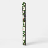 Coque iPhone 16 Plus Grenades et papillons Bella sur blanc (Côté gauche)