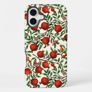 Coque iPhone 16 Plus Grenades et papillons de nuit Bella sur fond blanc