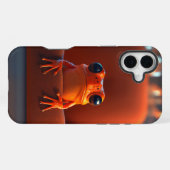 Coque iPhone 16 Plus Grenouille orange (Verso Horizontal)