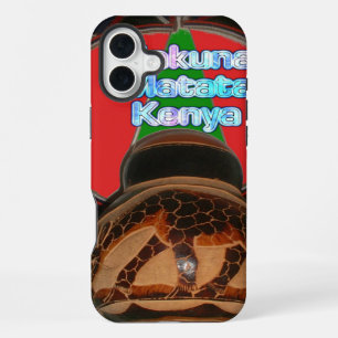 Coque iPhone 16 Plus Hakuna Matata Kenya Impression d'art