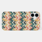 Coque iPhone 16 Plus "Harmonie de Chevron à Dégradé Pastel" (Verso Horizontal)