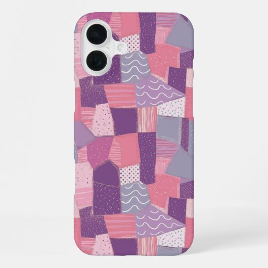 Coque iPhone 16 Plus Harmonie Joueuse Patchwork (Verso)