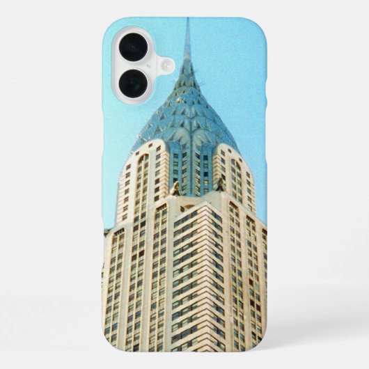 Coque iPhone 16 Plus haut de Chrysler (Verso)