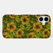 Coque iPhone 16 Plus Hibiscus jaune (Verso Horizontal)