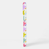 Coque iPhone 16 Plus Houndstooth Multicolor+White Big Motif (Côté gauche)