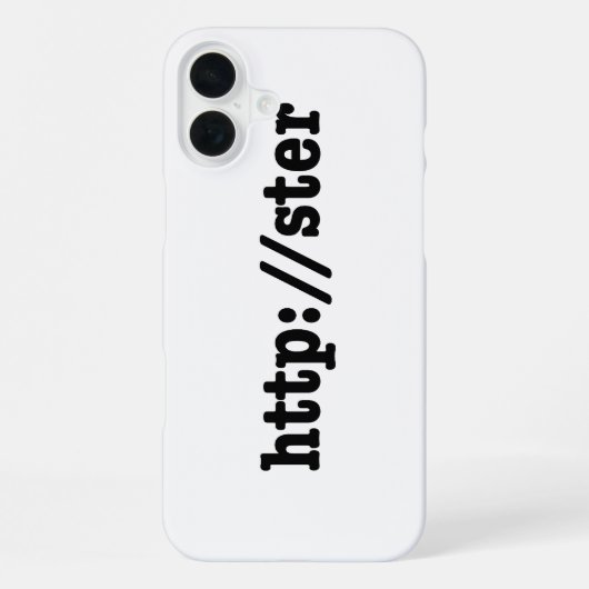 Coque iPhone 16 Plus http://ster / code html (Verso)