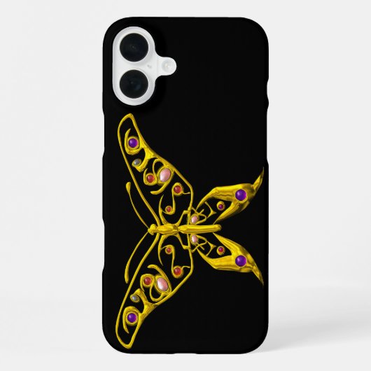 Coque iPhone 16 Plus HYPER PAPILLON Noir (Verso)