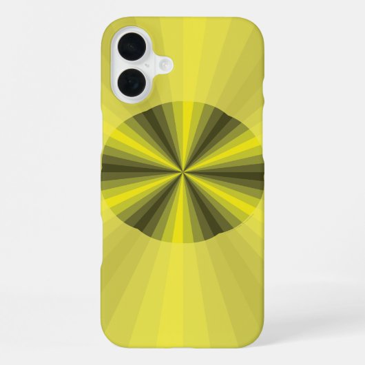 Coque iPhone 16 Plus Illusion optique Coque-Coque Jaune (Verso)