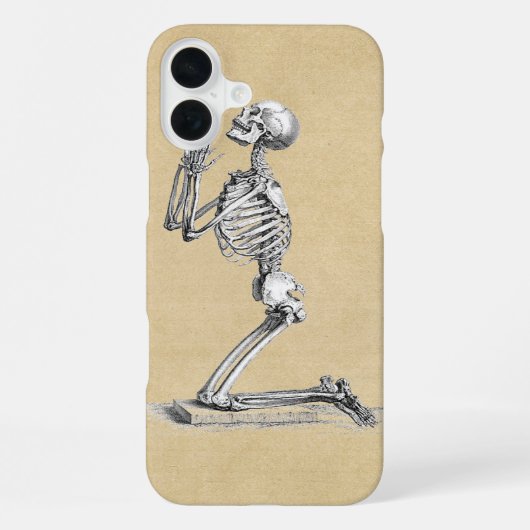 Coque iPhone 16 Plus Illustration de squelette anatomique (Verso)