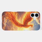 Coque iPhone 16 Plus Imaginaire Flamme mignonne Phoenix augmente (Verso Horizontal)
