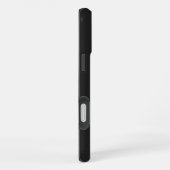 Coque iPhone 16 Plus Initiales Monogramme Noir Moderne Contemporain (Côté droit)
