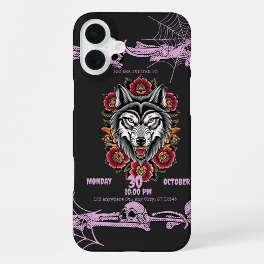 Coque iPhone 16 Plus insigne de Noël (Verso)