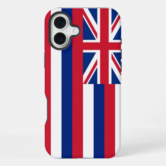 Coque iPhone 16 Plus iPhone 16 Plus Coque-Mate, drapeau Hawaii (Verso)