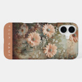 Coque iPhone 16 Plus Jardin Splendor Peach (Verso Horizontal)