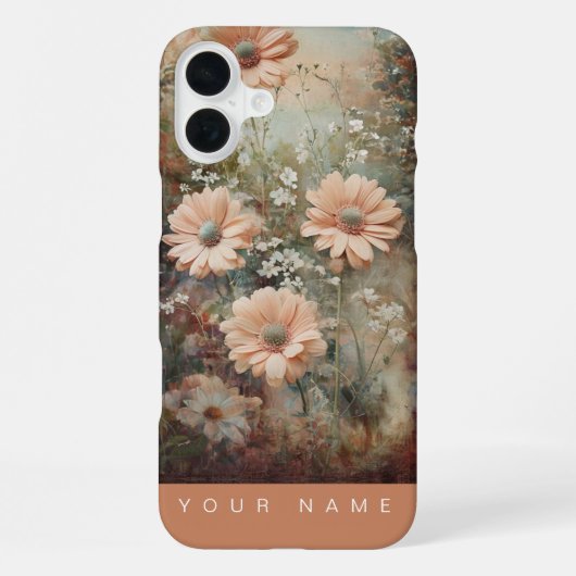 Coque iPhone 16 Plus Jardin Splendor Peach (Verso)