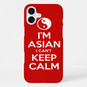 Coque iPhone 16 Plus Je suis asiatique, je ne peux pas garder le calme