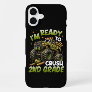 Coque iPhone 16 Plus Je suis prêt à écraser le camion monstre de 2e ann