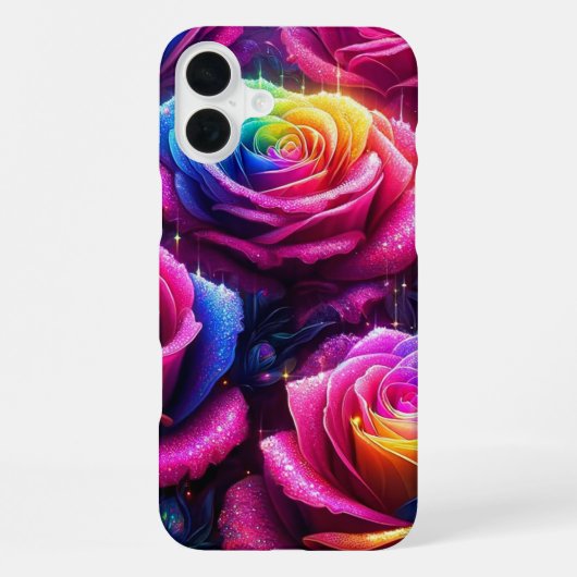 Coque iPhone 16 Plus Joli étui téléphonique Rose (Verso)