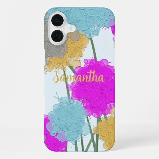 Coque iPhone 16 Plus Joli Fleur sauvage (Verso)