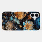Coque iPhone 16 Plus Jolie conception de fleurs (Verso Horizontal)