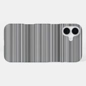 Coque iPhone 16 Plus Jolies rayures grises (Verso Horizontal)