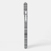 Coque iPhone 16 Plus Jolies rayures grises (Côté gauche)