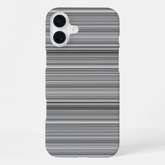 Coque iPhone 16 Plus Jolies rayures grises (Verso)