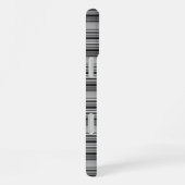 Coque iPhone 16 Plus Jolies rayures noir gris  (Côté droit)