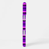 Coque iPhone 16 Plus Jolies rayures noires violettes chaudes (Côté droit)