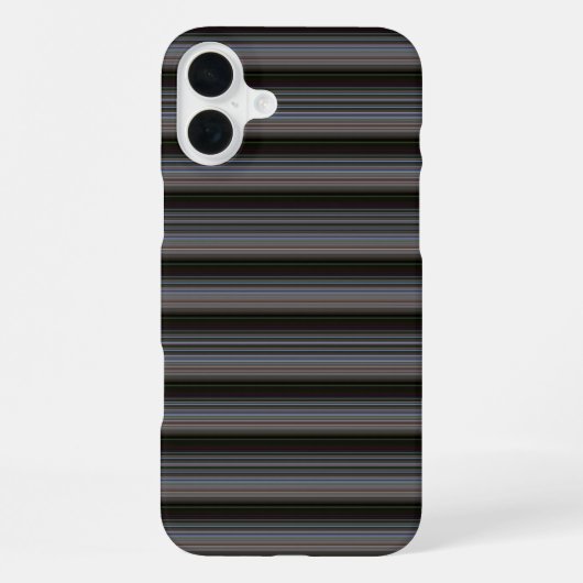 Coque iPhone 16 Plus Jolies rayures rétro modernes (Verso)