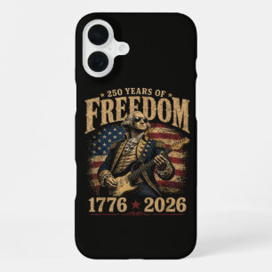Coque iPhone 16 Plus Jouer de la guitare 250 ans 4 juillet