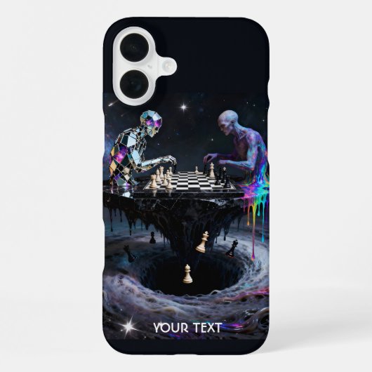 Coque iPhone 16 Plus Joueurs d'échecs Fantasy Mignons Deux (Verso)