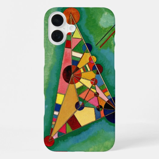Coque iPhone 16 Plus Kandinsky - Triangle multicolore (Verso)