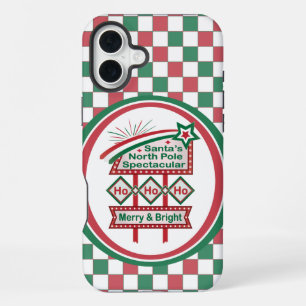 Coque iPhone 16 Plus La Marque Rétro du Père Noël – Ho Ho Ho Joyeux & L