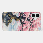 Coque iPhone 16 Plus Lacs de temples Fantasy Sakura (Verso Horizontal)