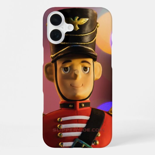 Coque iPhone 16 Plus L'ami soldat jouet classique de Noël de SlipperyJo (Verso)