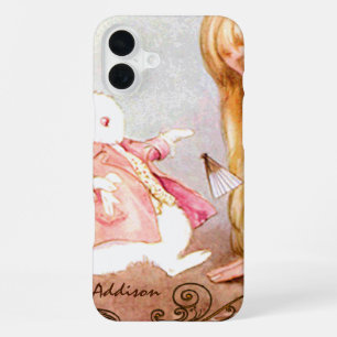 Coque iPhone 16 Plus Lapin Vintage Alice au Pays des Merveilles iPhone