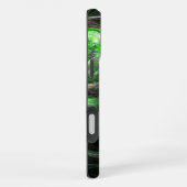 Coque iPhone 16 Plus L'art Abstrait vert du monde entier (Côté droit)