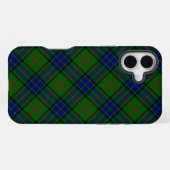 Coque iPhone 16 Plus Lauder tartan blue green plaid (Verso Horizontal)