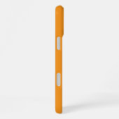 Coque iPhone 16 Plus le boîtier présente une teinte orange chaud et vib (Côté droit)