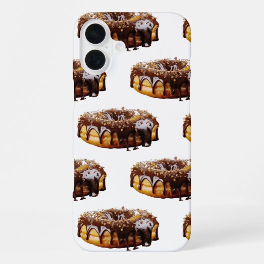 Coque iPhone 16 Plus Le donut décadent de SlipperyJoe's recouvert d'une (Verso)