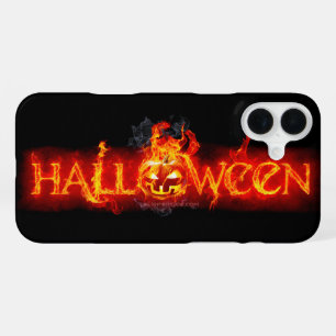 Coque iPhone 16 Plus Le lettrage de SlipperyJoe's Halloween massivement